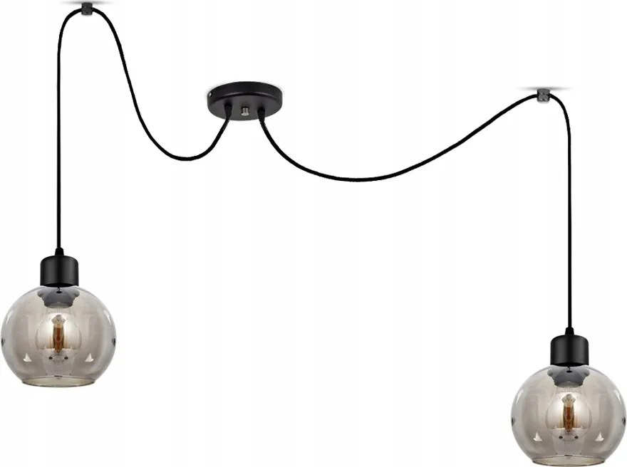 Üveg Mennyezeti Függő Lámpa Csillár Pók Golyók