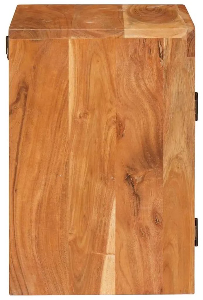 Éjjeli asztal 2 pcs Barna 35 x 33 x 48 cm Tömör Fa Akácia