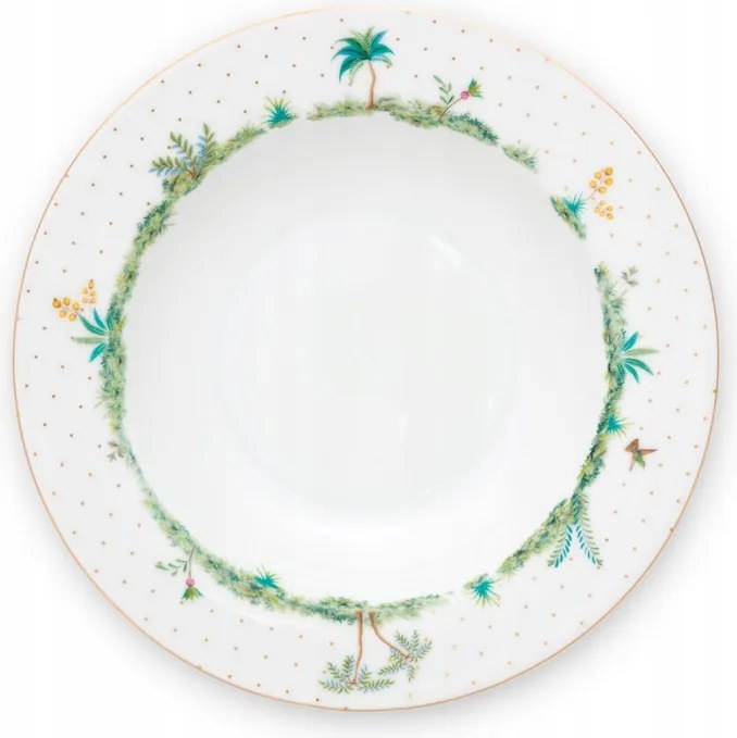 Jolie Dots Gold mélytányér PiP Studio, 21,5 cm