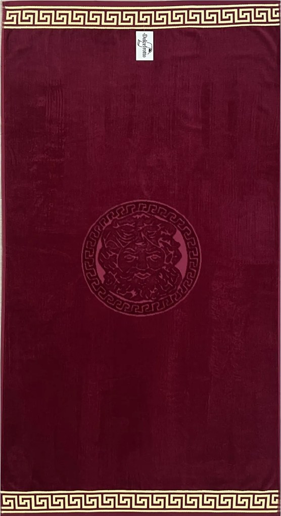 POSEIDON Strandtörölköző bordó 165x90cm