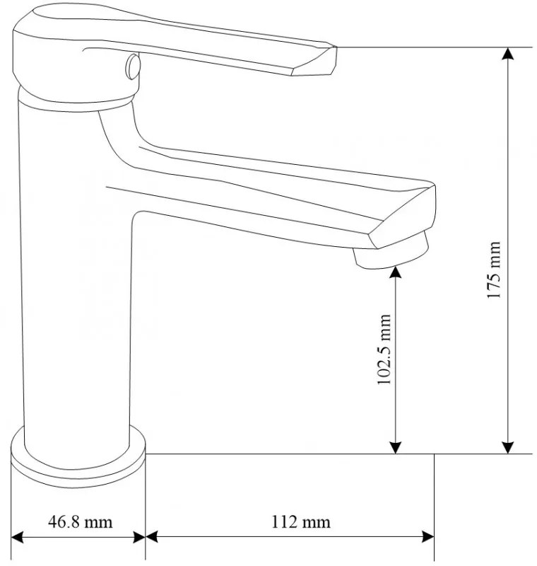 Mexen Sabre R72 fürdőszett, króm - 72103R72-00