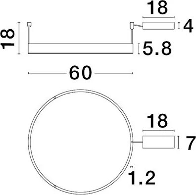 NOVA LUCE 9063602 MOTIF Kerek Mennyezeti Lámpa LED IP20