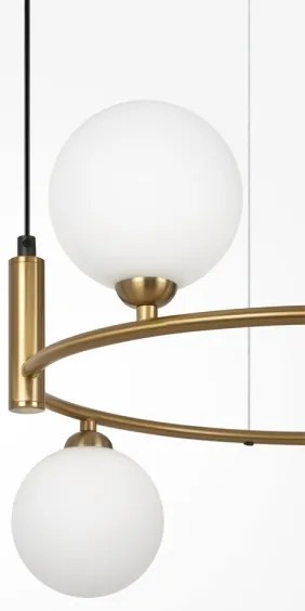 Maytoni MOD013PL-04BS1 - Csillár zsinóron RING 4xG9/25W/230V arany