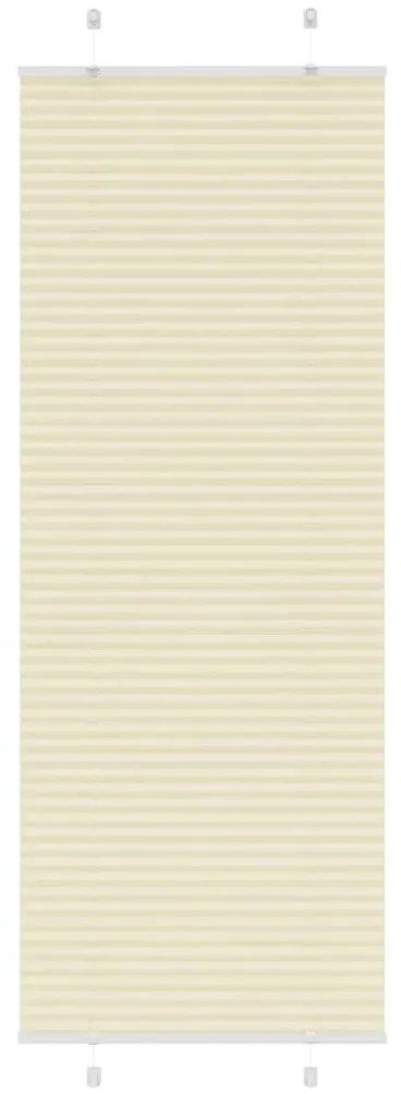pliszírozott redőny krém 75x200 cm szövetszélesség 74,4 cm
