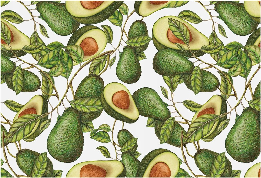 Flizelin fotótapéta Flizelin Design Avokádó minta 152x104 Ragasztó
