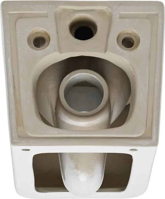 Eros ES QUADRO fali wc - ülőkével komplett - perem nélküli öblítés - 49,5 cm