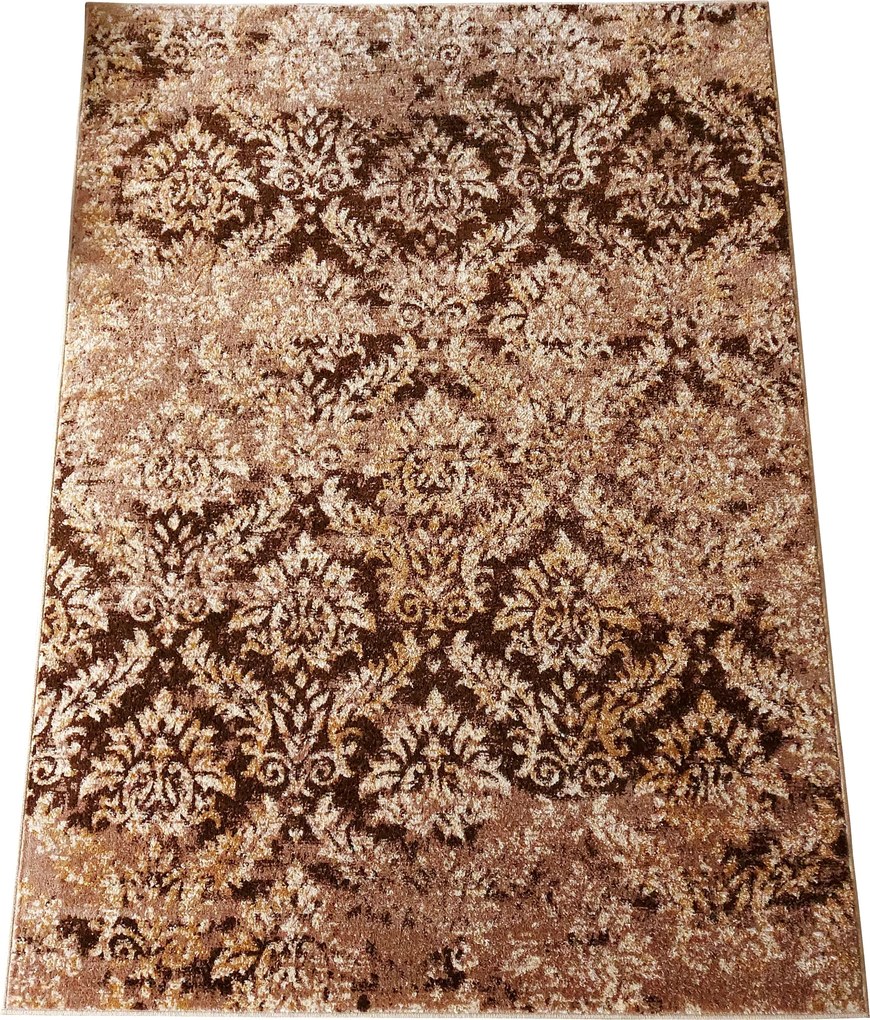 Elegáns barna csiszolt szőnyeg 133x190cm