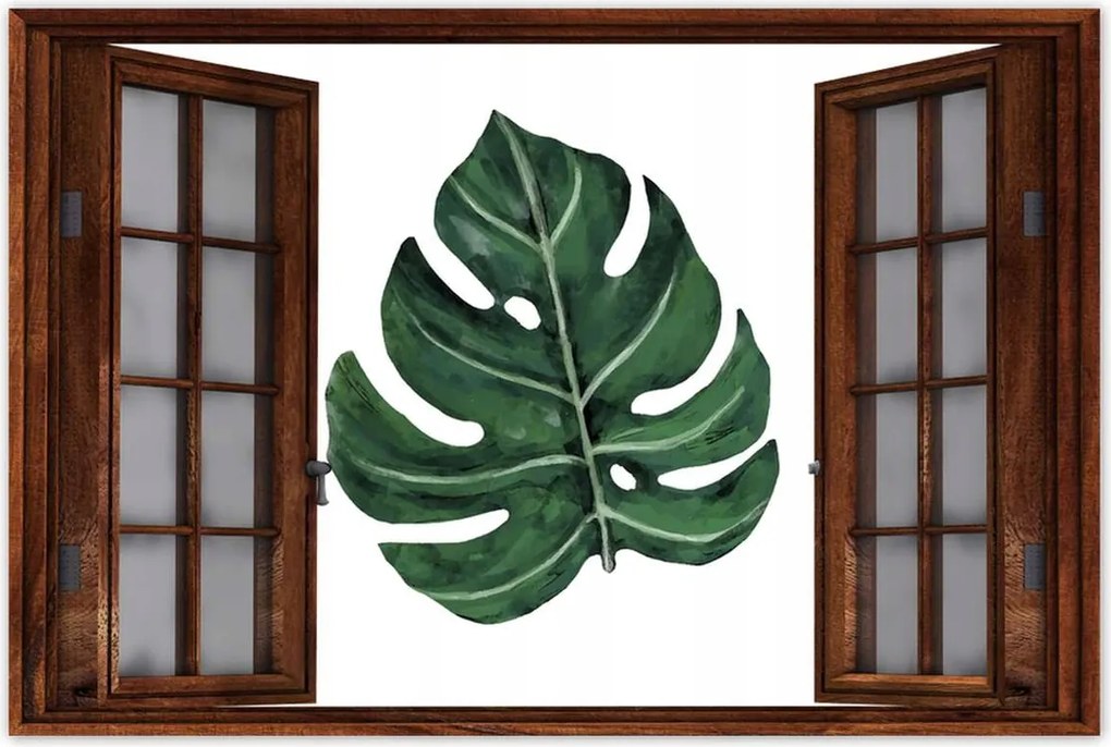 Poszterek 90x60 Monstera Zöld levél