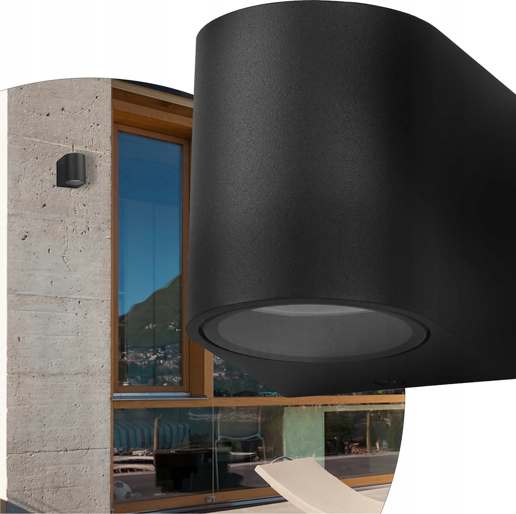 Led Homlokzati Lámpa Kültéri Fali Lámpa Ovalis 1xGU10 IP44