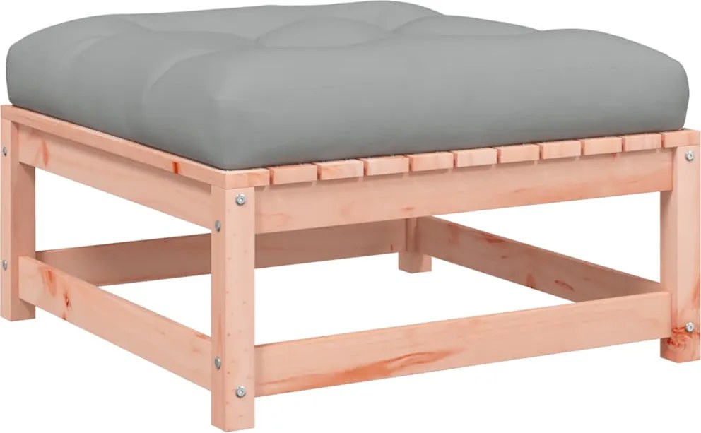 vidaXL tömör duglászfenyő kerti lábzsámoly párnákkal