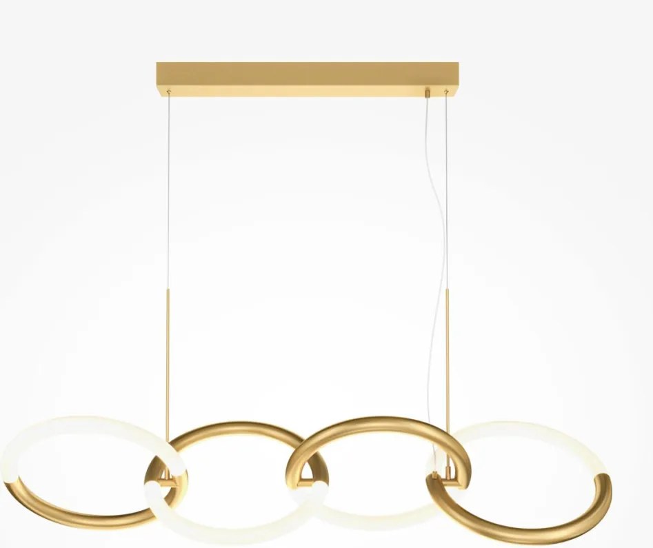 MAYTONI MOD165PL-L40G3K NODE Modern Led Függesztett Lámpa Fehér, Arany LED IP20