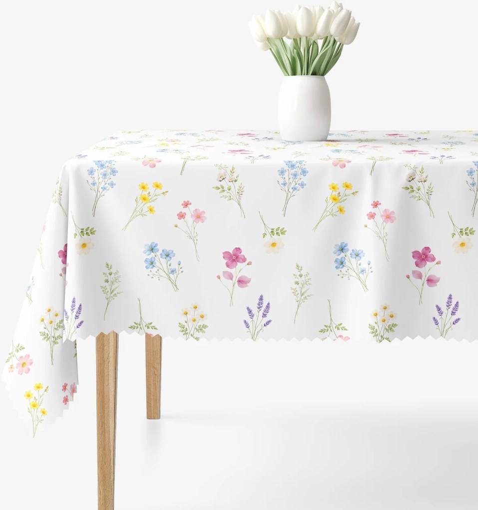 Goldea teflonbevonatú asztalterítő - virágoskert 80 x 80 cm