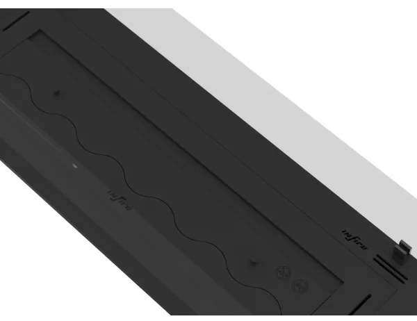 InFire - Beépített BIO kandalló 8,5x120 cm 6kW fekete