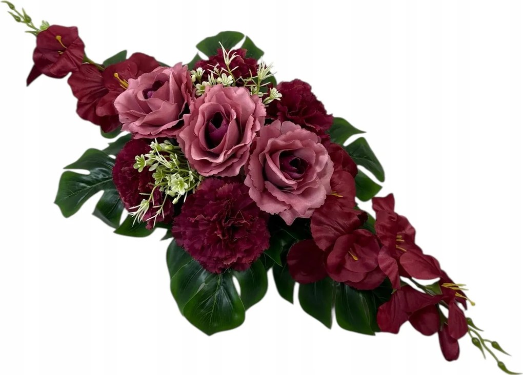 Csokor Nád Kompozíció Sír Temető Művirágok