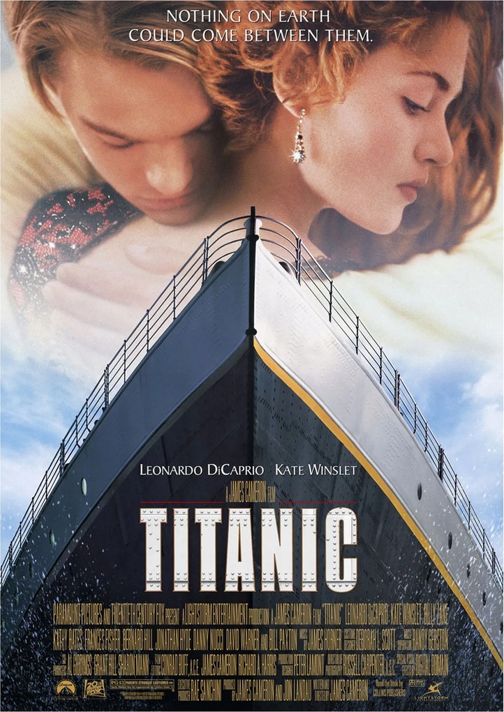 Titanic poszter Leonardo DiCaprio Kate Winslet
