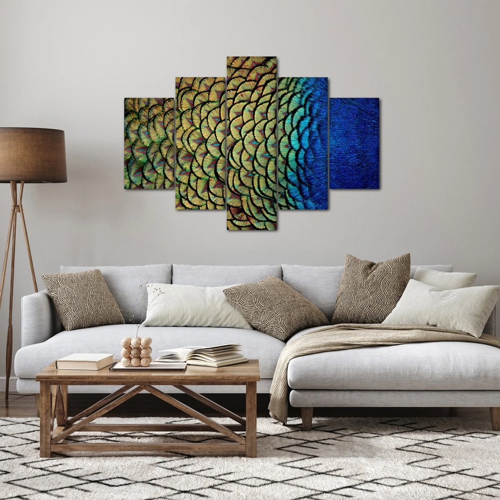 Kép - Pávatollak (150x105 cm)