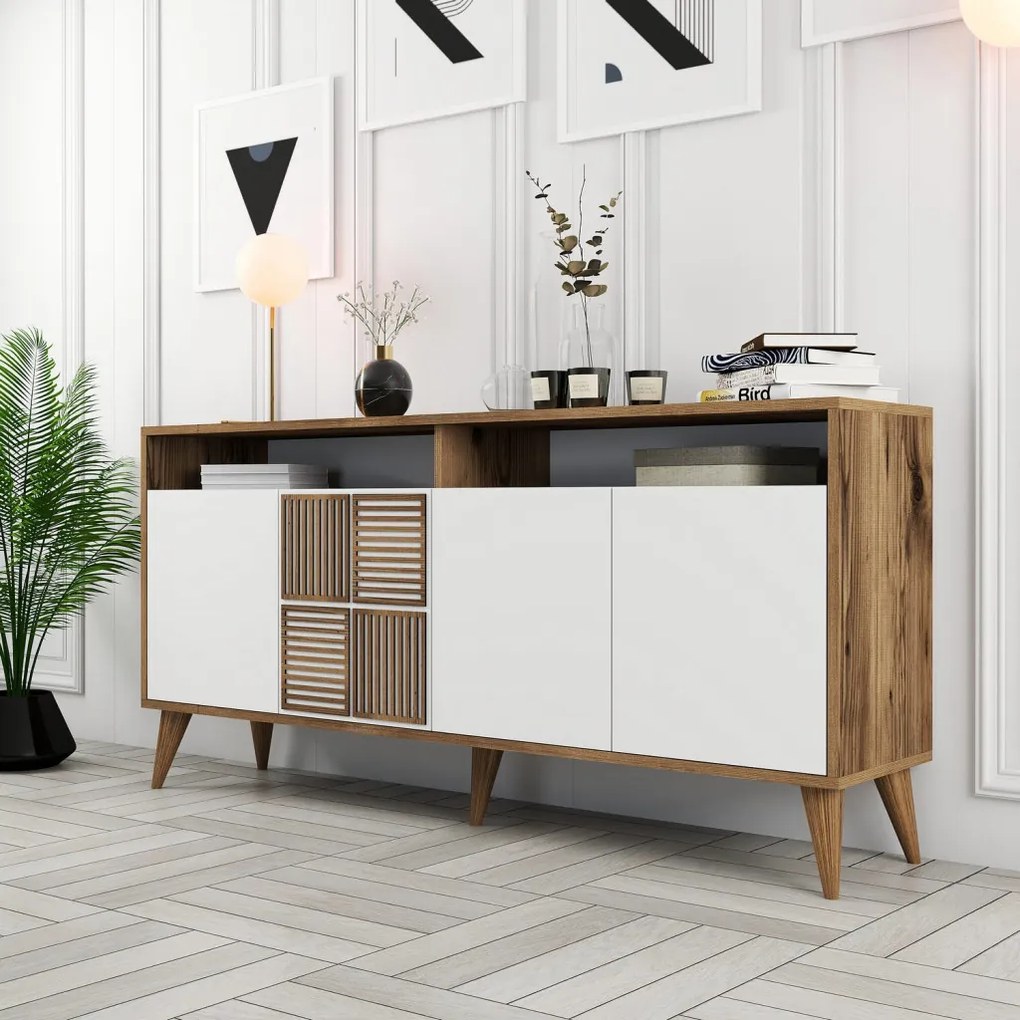 Milan 160 - Walnut, White