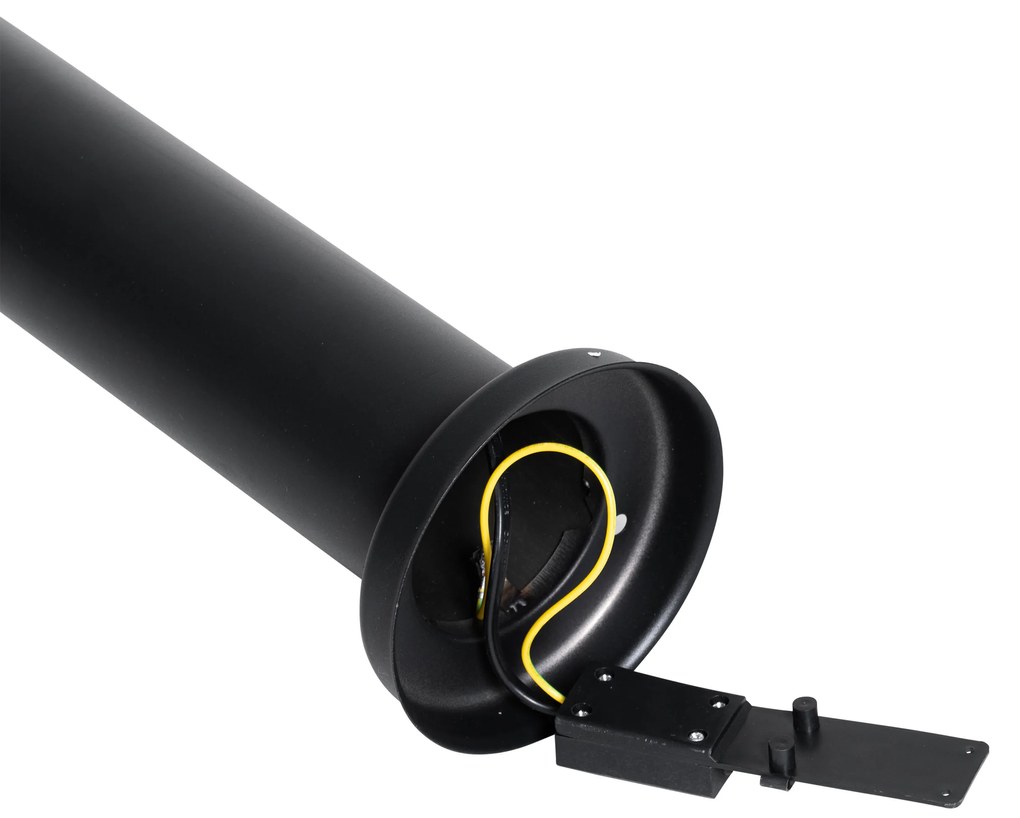 Modern kültéri oszloplámpa fekete 100 cm - Elly