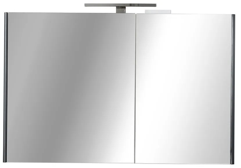 TMP SHARP - FEKETE - Tükrös fürdőszobai szekrény - 100 cm