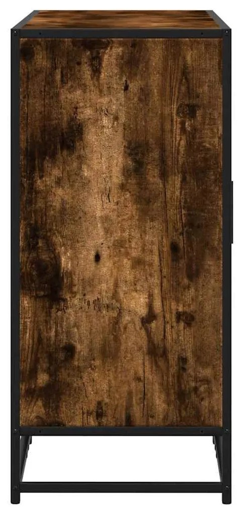 Sonoma tölgy színű szerelt fa tálalószekrény 92 x 35 x 76 cm