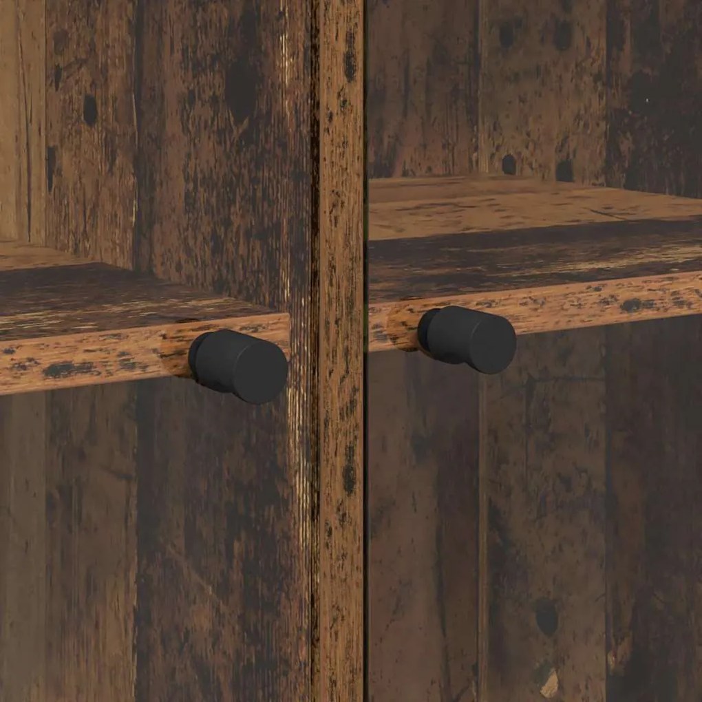 Magasfiú 2 pcs Öreg fa 136 x 37 x 142 cm Faanyag