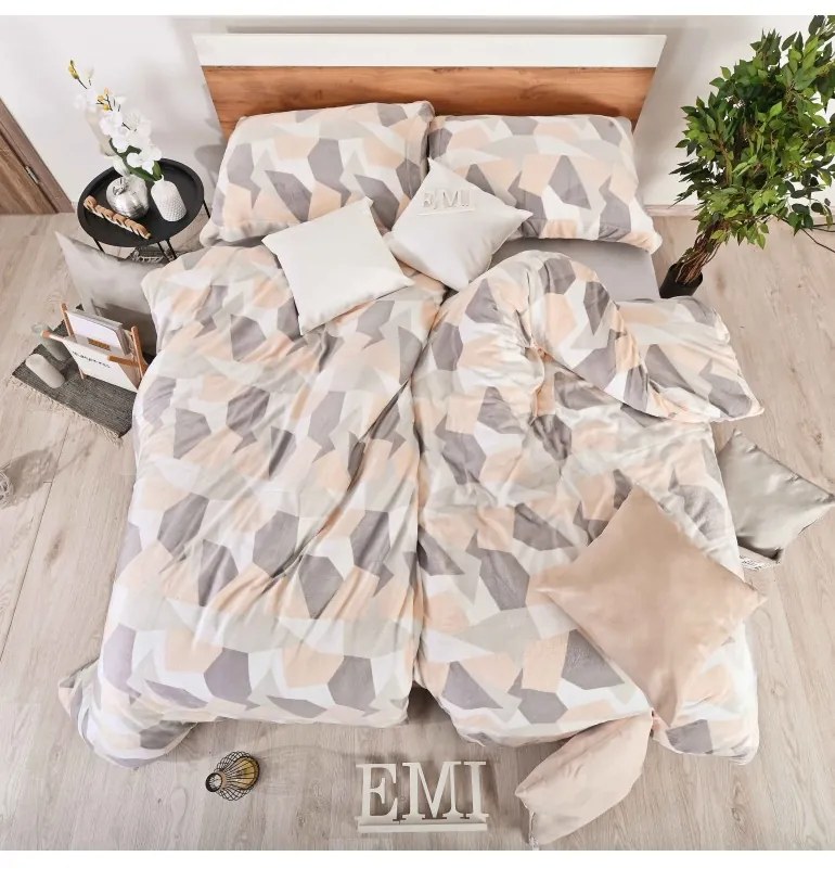 EMI Daisy mikroplüss ágyneműhuzat, A standard egyszemélyes ágy szett tartalma: 1x 140x200 + 1x 70x90