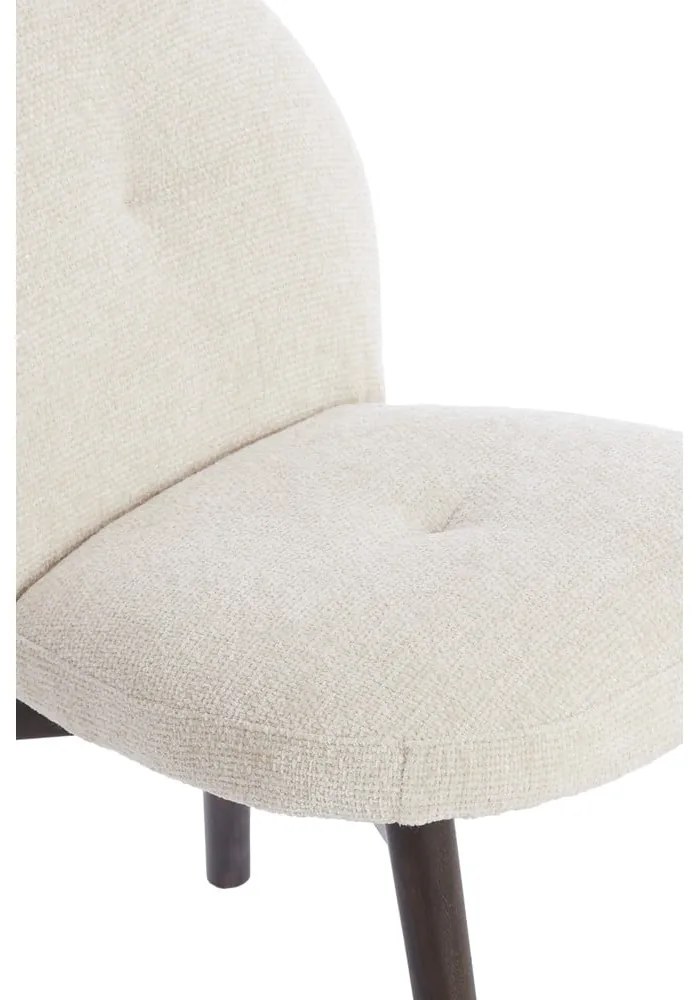 Krémszínű kárpitozott étkezőfotel szett 2 db-os Sinosa – Light & Living