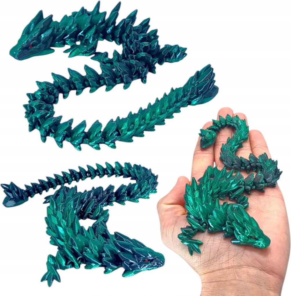 GemStone Dragon, Ékszer Sárkány Mini, 32cm hosszú, Csuklós figura