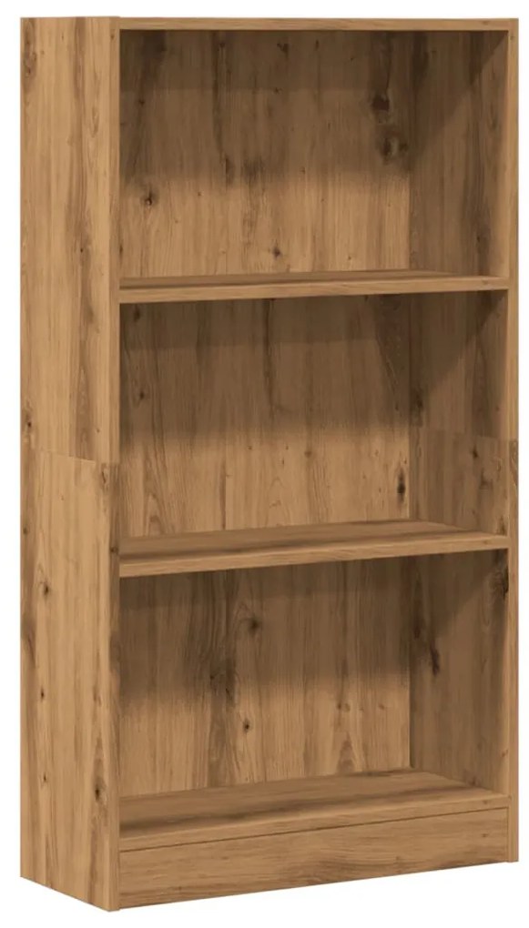 kézműves tölgy szerelt fa könyvespolc 60 x 24 x 109 cm