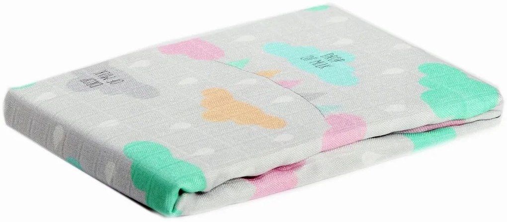 Bambusz pelenka Baby Nellys ® - lányos minta, 75 x75 cm