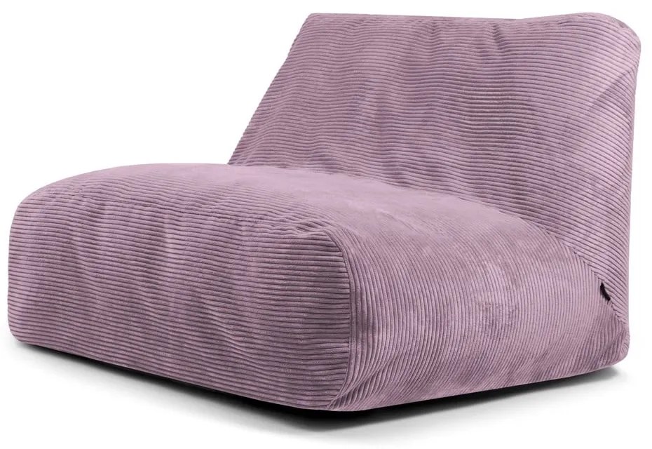 Lila kordbársony babzsákfotel Sofa Tube – SLOWDOWN
