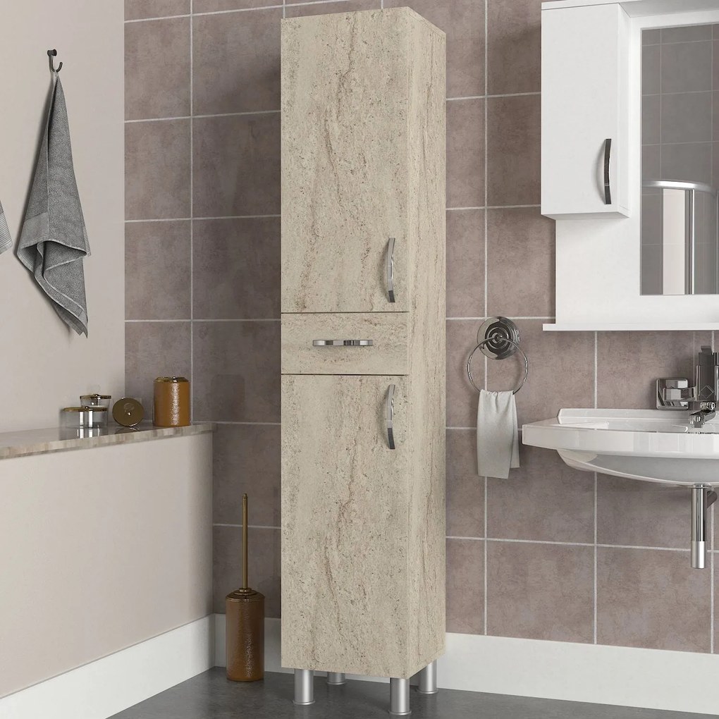 Fürdőszoba szekrény Selin 2 Doors 1 Drawer