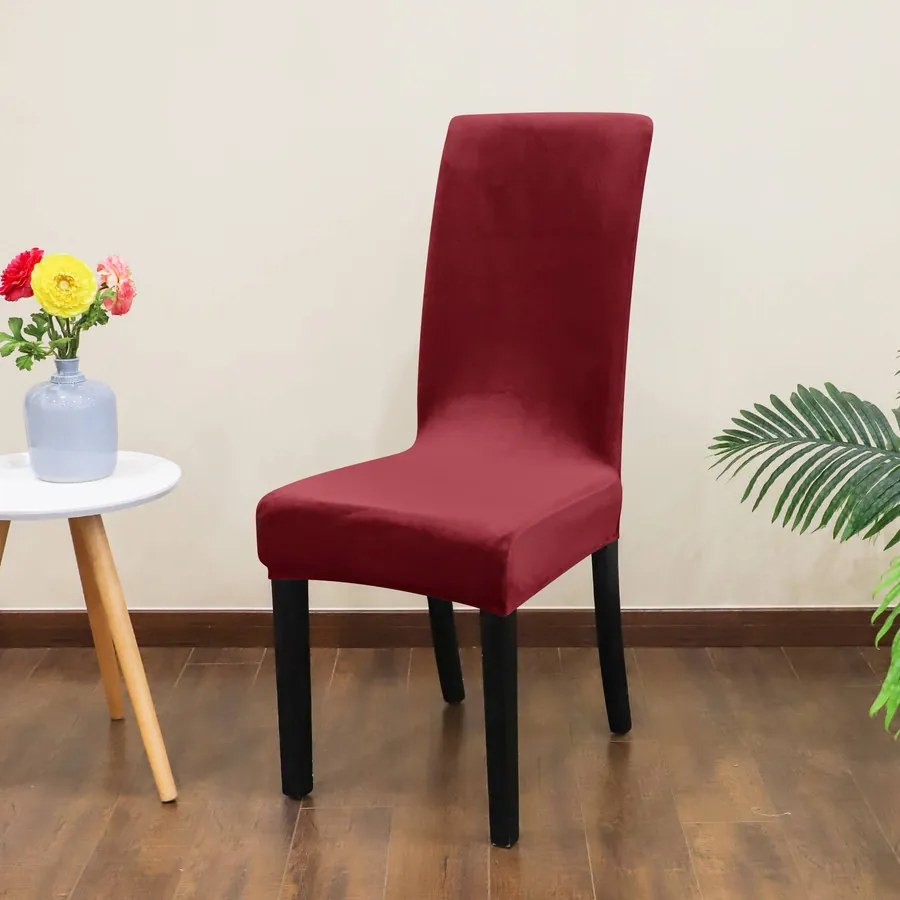 SzékHuzat Étkezőszékre (bársonyos, bordó)