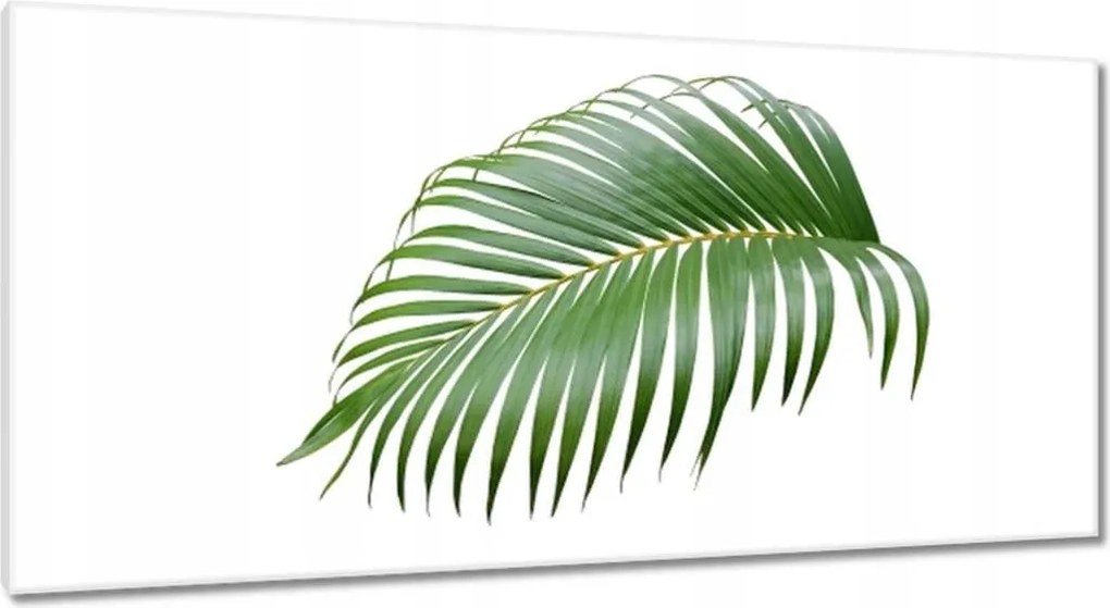 Vászonkép 115x55 Zöld levél Minimalizmus