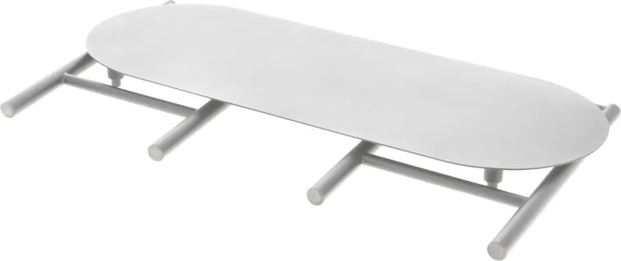 Világosszürke fém kerti pad Disc – Zone