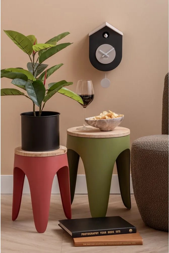 Piros-zöld fém ülőke szett 2 db-os Double Funky – Leitmotiv