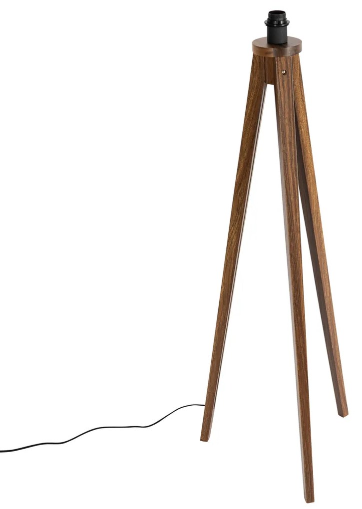 Rusztikus állólámpa állvány dióból - Tripod Classic