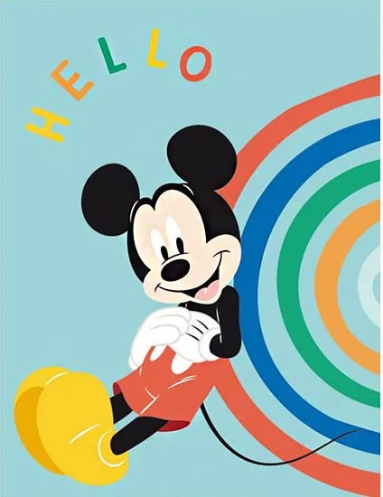 Disney Mickey Hello polár takaró 100x140cm
