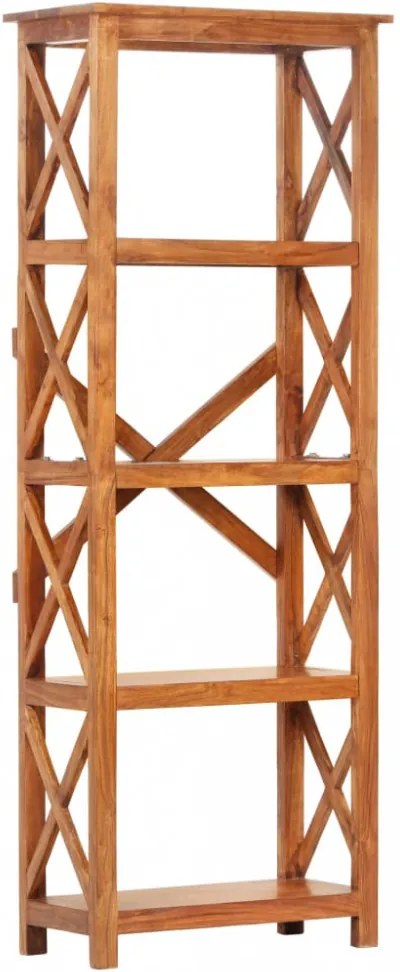 tömör akácfa könyvszekrény mézszínű felülettel 60 x 30 x 160 cm