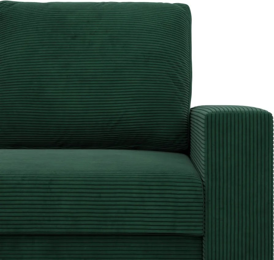 Zeus kanapéágy, kordbársony, bonell töltet, egyenes kartámasz, zöld