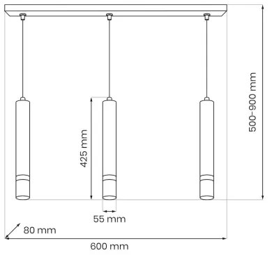 Brilagi - Csillár zsinóron POKER 3xGU10/25W/230V bézs