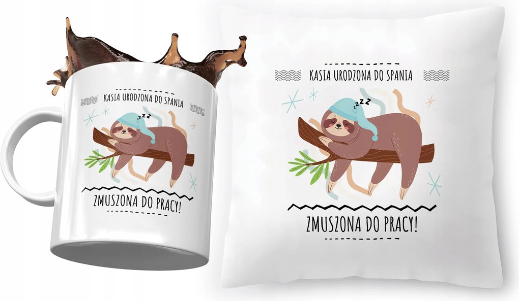 Kasi párna ajándék bögre szett fényképes nyomtatással