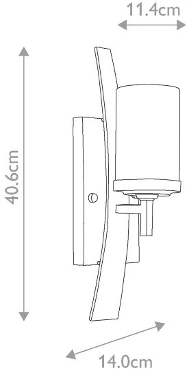 Elstead QZ-KYLE1 - Fali lámpa KYLE 1xE27/100W/230V
