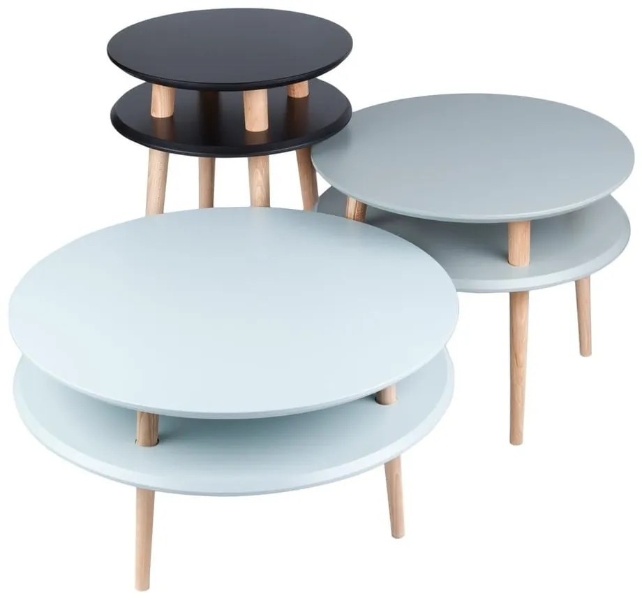 UFO fehér dohányzóasztal, Ø 70 cm - Ragaba