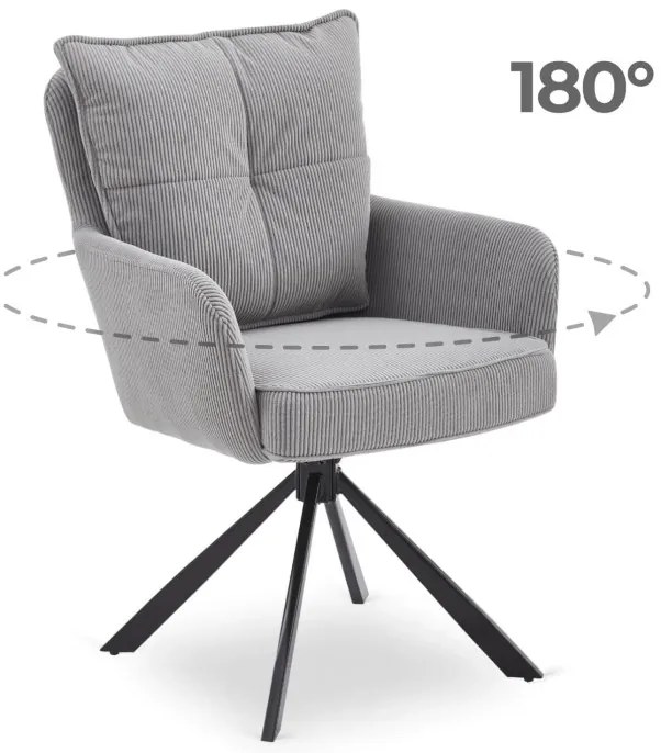 Forgó Étkező/Tárgyaló Szürke Színben. CITY