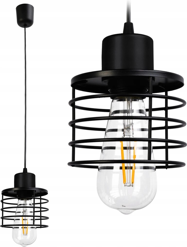 Mennyezeti Függőlámpa Csillár Led Rugó 1XE27