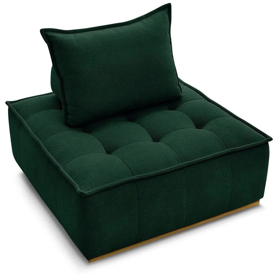 Sötétzöld zsenília fotel Elisa – Bobochic Paris