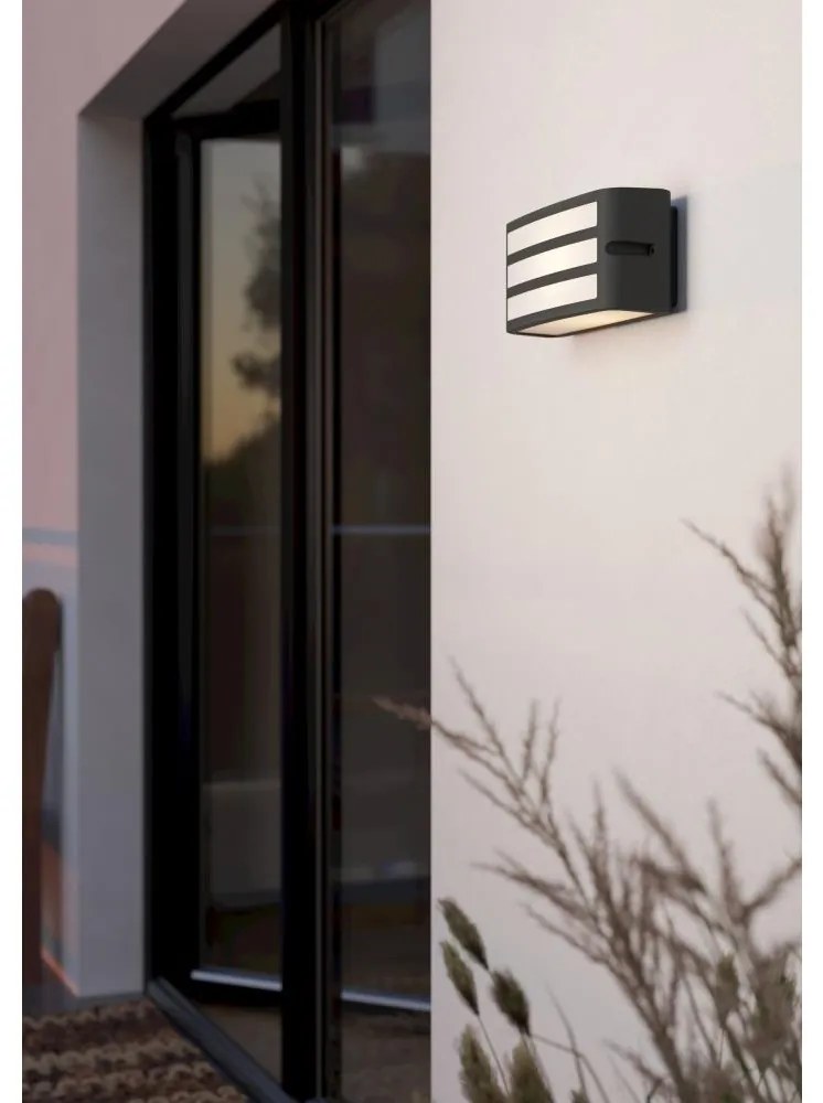 Eglo 900811 -Kültéri fali lámpa CAMARDA 1xE27/40W/230V antracit IP54
