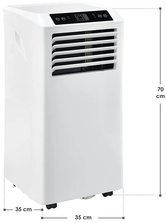 Hordozható klímaberendezés, fehér