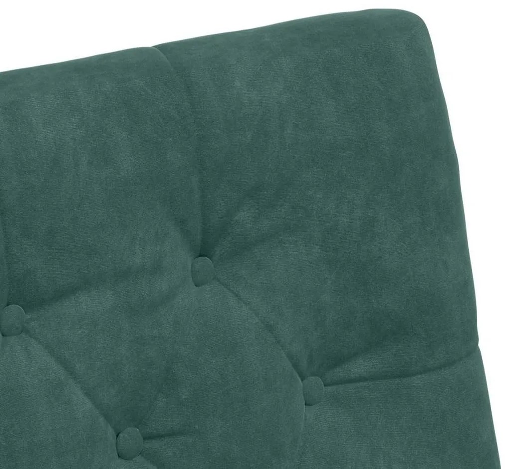 Kerekes Étkező Székek 2 pcs Sötétzöld 58 x 67 x 97 cm Bársony